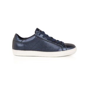 Estoyo Navy Shimmer Metallic Trainers for Women