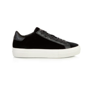 Estoyo Black Velvet Trainers for Women